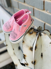 Load image into Gallery viewer, Pink Boot Stitch Painted Vans
