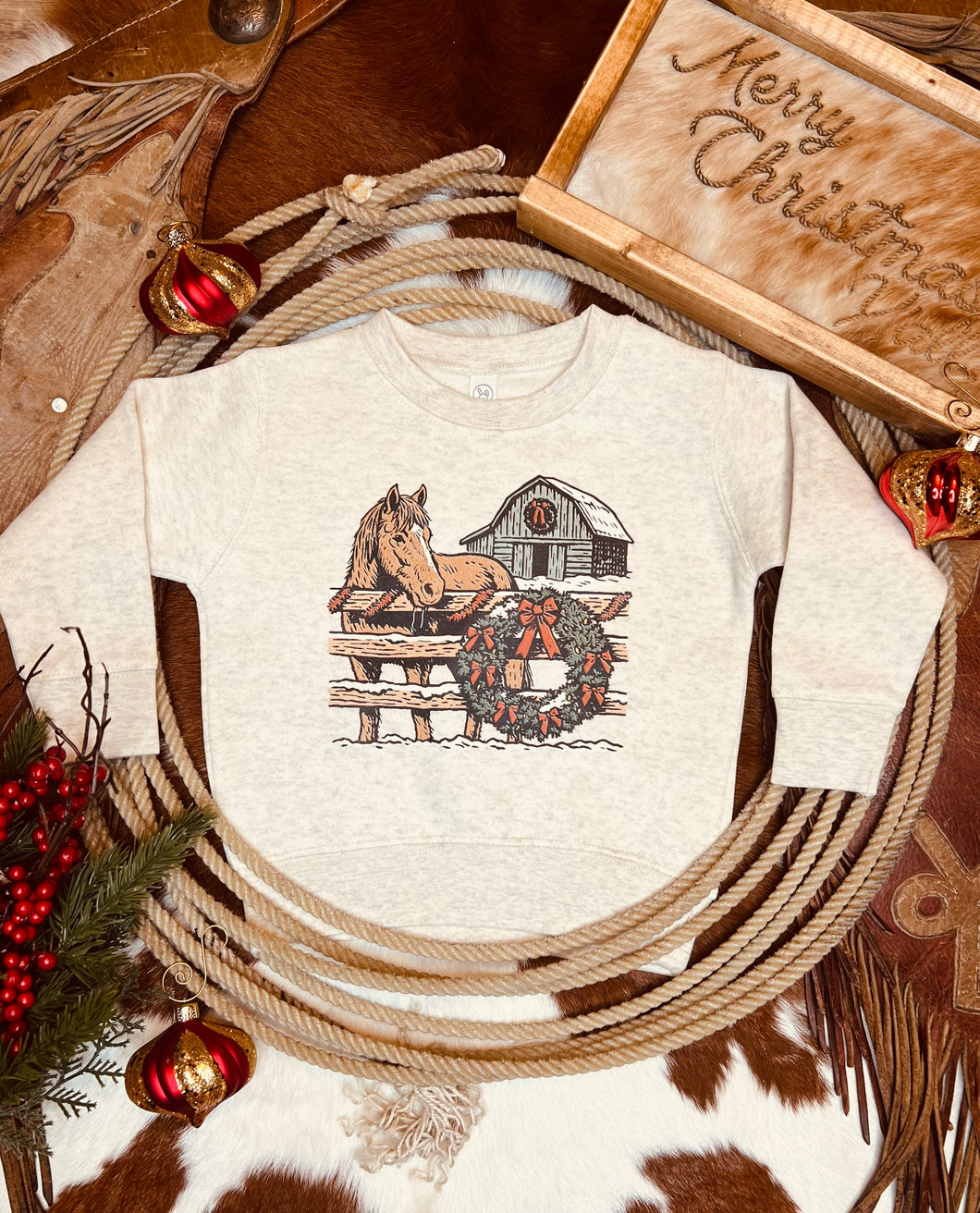 Christmas At The Barn Crewneck