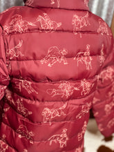 Load image into Gallery viewer, Rodeo Time Burgundy Puffer Jacket
