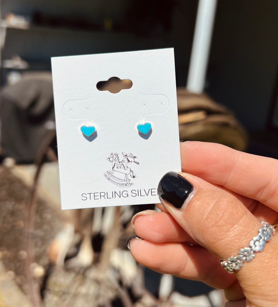 Heart Sterling Silver Earrings