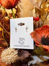 Load image into Gallery viewer, Cactus Sterling Silver Earrings
