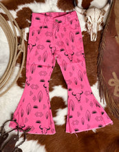 Load image into Gallery viewer, Senora Pink Denim Bell Bottoms
