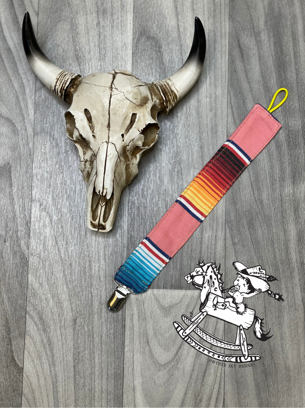 Serape Pacifier Clips